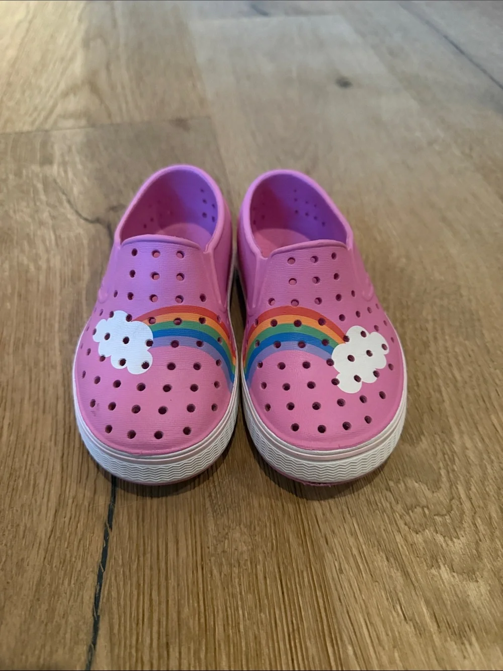 Kids Pink Rainbow Native Shoes